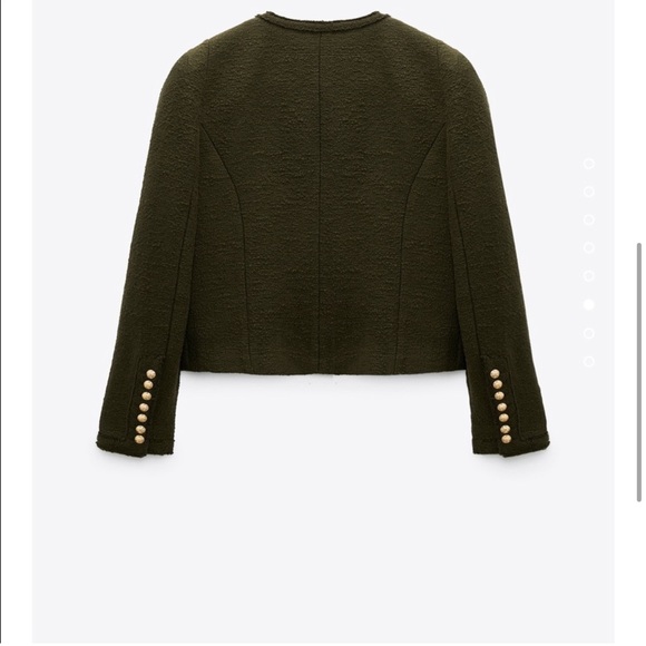 ZARA Shoulder Pad Jacket Blazer - Picture 4 of 5